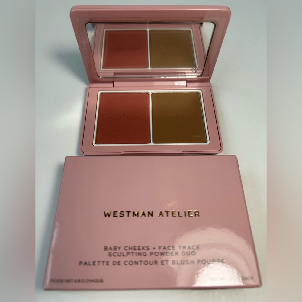 NWT🌷Westman Atelier Baby Cheeks Powder Blush Duo in “Petal & Biscuit”